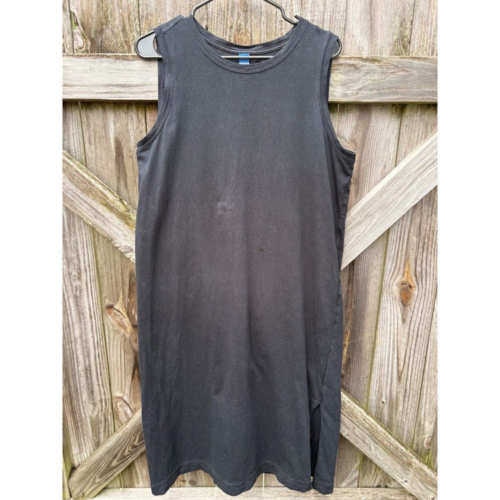 Old Navy Womens Black‎ Sleeveless Cotton Tank Midi Dress L S/701272-01